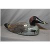 Image 1 : Vintage hand carved decoy duck set with glass eyes, 16 1/2" in length