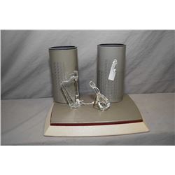 Two Swarovki crystal ornaments including a Harp and a Lute with original packaging