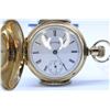 Image 1 : Columbus size 6, 11 jewel pocket watch. Model 1, serial #330026, circa 1895. 3/4 gilt plate stem win