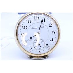 Hampden size 16, 17 jewel pocket watch. Railroad grade Wm. McKinley, serial #32859874 circa 1911, sp