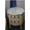 Image 1 : Pair of French provincial marble top night tables