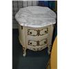 Image 2 : Pair of French provincial marble top night tables