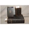 Image 1 : Two antique hardcover prayer books including leather bound book dating 1753, a German prayer book wi