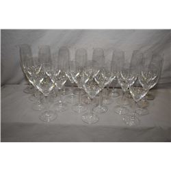 Selection of Rosenthal stemware including sixteen red wine and eight champagne flutes