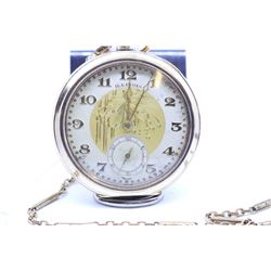 Illinois size 12, 17 jewel pocket watch. Grade 405, model 3, serial #4116149, circa 1922. Nickel bri