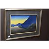 Image 1 : Framed original watercolour painting of a Japanese mountain scene, no signed found, 10" X 14"