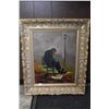 Image 1 : Framed oil on canvas painting titled on verso and signed by artist Cafra, 19" X 15"