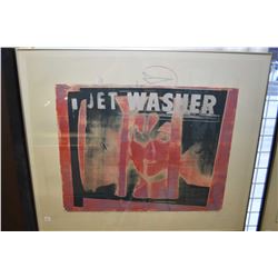 Framed limited edition print  For Treason in Time of War- I can seen Mary Magdalen- Jet Washer, Will