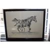 Image 1 : Framed print titled "First Time Out" pencil signed by artist Wendy Pisdale