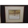 Image 1 : Framed original watercolour on paper painting titled on verso "Winter" signed by artist Manly, 9" X 