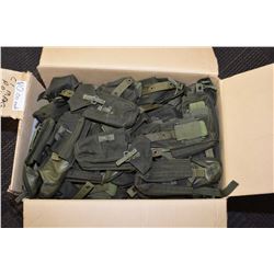 Large selection of new surplus dark green pouches