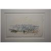 Image 2 : Small framed watercolour painting of a mountain scene, initialled by artist