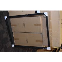 Box of ten brand new black floater frames 39  X 31 