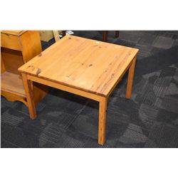 Semi contemporary pine occasional table