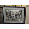 Image 2 : Two small framed prints including a forest scene and street scene