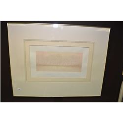 Framed limited edition embossed print titled "Poesie D'Hiver" pencil signed by artist 80/99