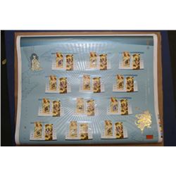 Four uncut collector stamp sheet from Canada Post including 2004 Year of the Monkey, 2009 Year of th