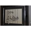 Image 1 : Framed limited edition print "But Mom Said No" pencil signed by artist Lorraine Mack Livoiron, 18/35