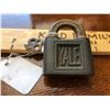 Image 2 : YALE & TOWNE, ST. CATHERINE, ONTARIO. PADLOCK WITH BROKEN KEY