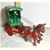 Image 2 : VINTAGE CAST HORSE & US MAIL WAGON