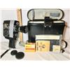 Image 1 : BOLEX ZOOM AUTOMATIC 8 MM CAMERA W/ FILM, CASE, ETC - 1964