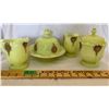 Image 1 : GR OF 4, ANTIQUE GLASS DISHES