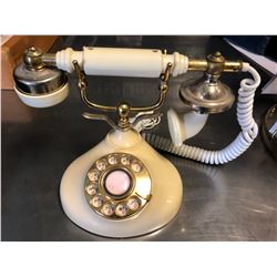 FRENCH IVORY PRINCESS STYLE ROTARY TELEPHONE