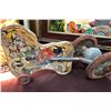 Image 2 : CHILD'S PULL TOY, WOOD & TIN