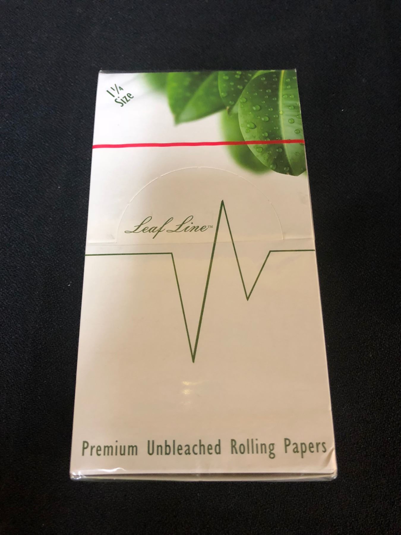 SEALED LEAF LINE PREMIUM UNBLEACHED ROLLING PAPERS PACKS