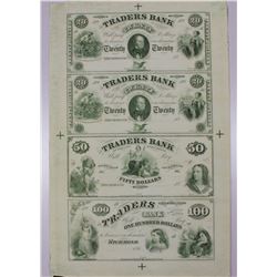 UNCUT SHEET NOTES VIRGINIA CIVIL WAR TRADERS