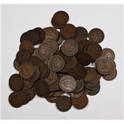 100 MIXED NICE INDIAN CENTS