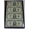 Image 1 : WORLD RESERVE UNCUT SHEET OF (4) $5.00 1995