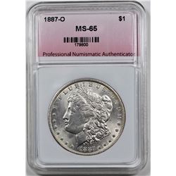 1887-O MORGAN SILVER DOLLAR PNA