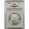 Image 1 : 1878 7 FEATHERS MORGAN SILVER DOLLAR CCGS