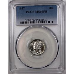 1937 MERCURY DIME PCGS MS66