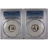 Image 1 : (2) 1941-D MERCURY DIMES PCGS MS 65FB & MS-65