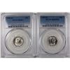 Image 1 : (2) 1945-D MERCURY SILVER DIMES PCGS