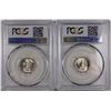 Image 2 : (2) 1945-D MERCURY DIMES PCGS