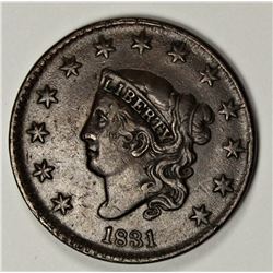 1831 LARGE CENT N-2