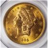 Image 2 : 1895 $20 LIBERTY GOLD PCGS MS 61 NICE!