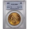 Image 1 : 1899 $20 GOLD LIBERTY PCGS MS 61