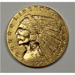 1908 $2.50 INDIAN GOLD