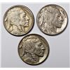 Image 1 : (3) BUFFALO NICKELS: 1930-S CH AU, 1917-P AU &