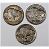 Image 2 : (3) BUFFALO NICKELS: 1930-S CH AU, 1917-P AU &