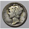Image 1 : 1921-D MERCURY DIME VG