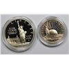 Image 2 : (5) STATUE OF LIBERTY SILVER COMMEMS