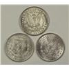 Image 2 : MORGAN SILVER DOLLARS - 1890 AU, 1881 AU AND