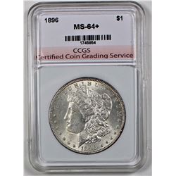 1896 MORGAN SILVER DOLLAR CCGS