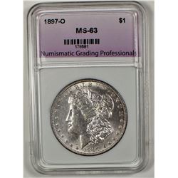 1897-O MORGAN SILVER DOLLAR NGP