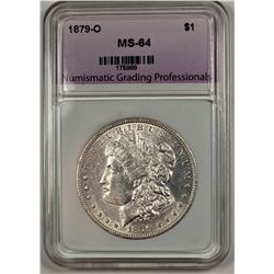 1879-O MORGAN SILVER DOLLAR NGP